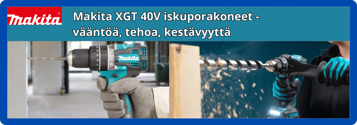 Makita XGT iskuporakoneet